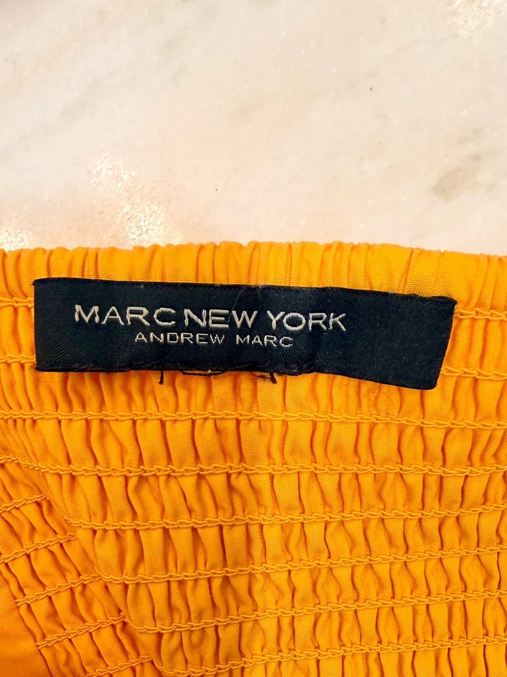 Marc New York Colorblock Tiered Midi Dress Sunset Yellow Orange Pink Bows M - Picture 10 of 14